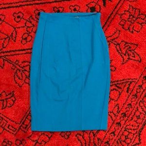 Express Blue Pencil Skirt Size 6